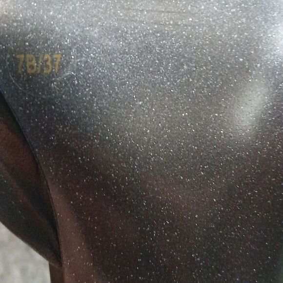 Jessica Simpson black open toe heels Sz 7 EUC - Picture 8 of 9